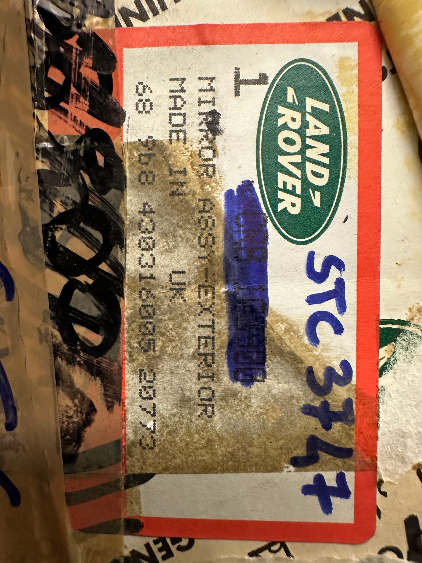 Specchio Retrovisore Sinistro Land Rover Range Rover P.38 Cod. STC3747