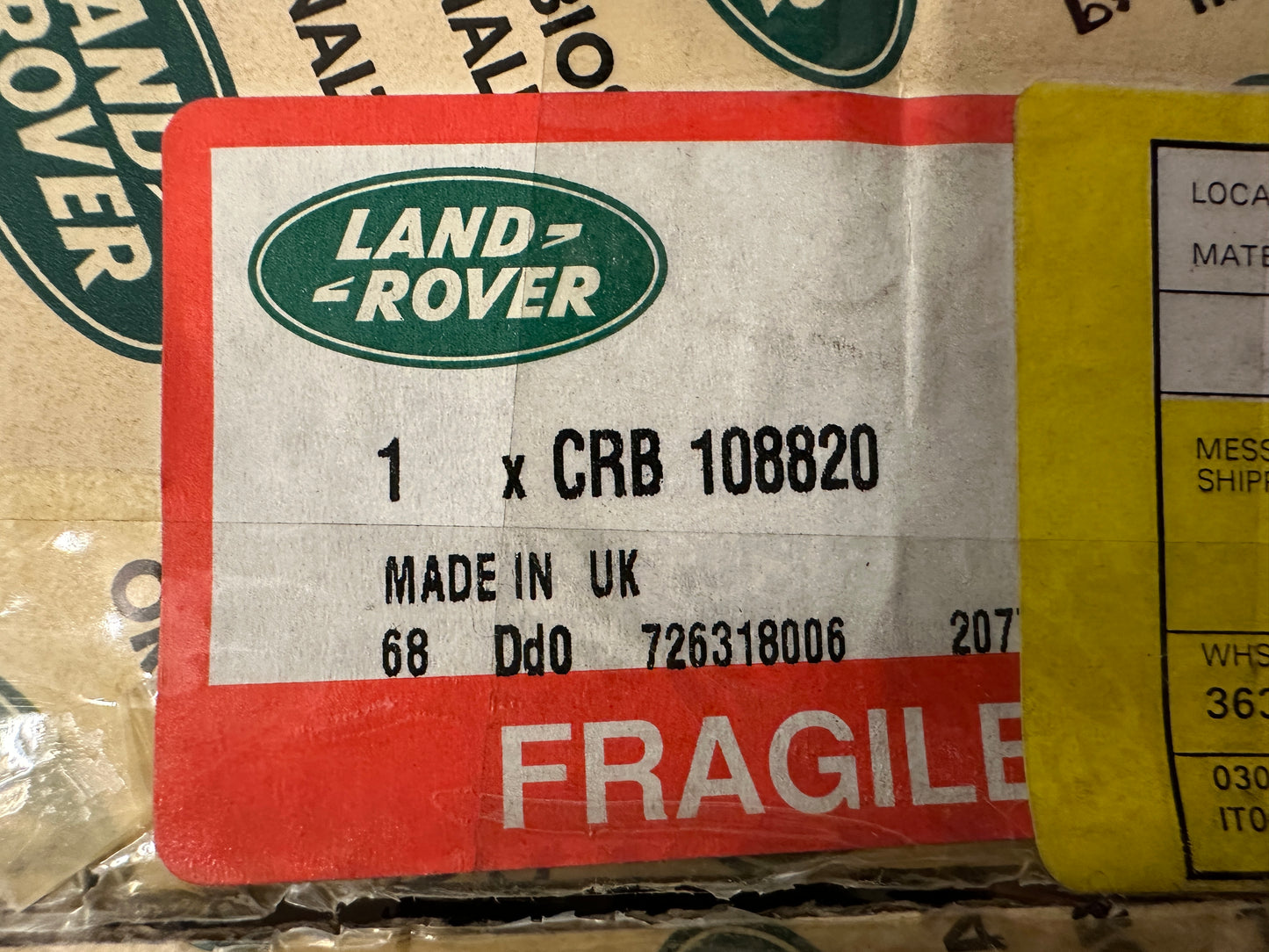 Specchio Retrovisore Destro Land Rover Discovery 1 Cod. CRB108820