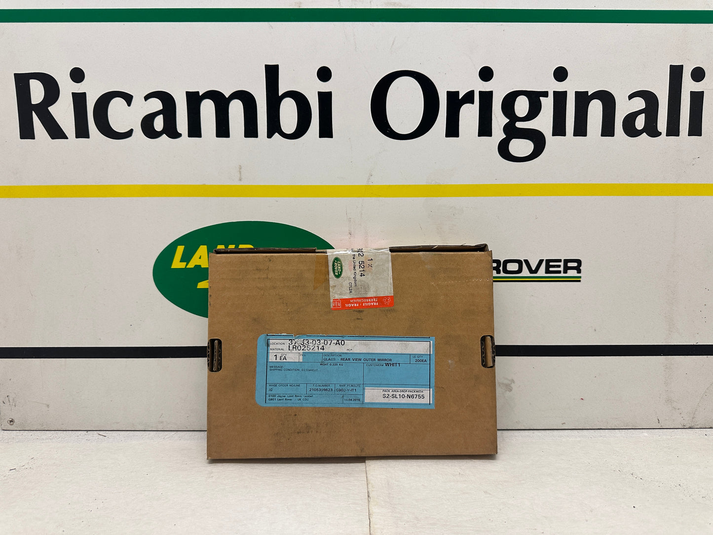 Lente Specchio Retrovisore Sinistro Land Rover Range Rover Evoque Cod. LR025214